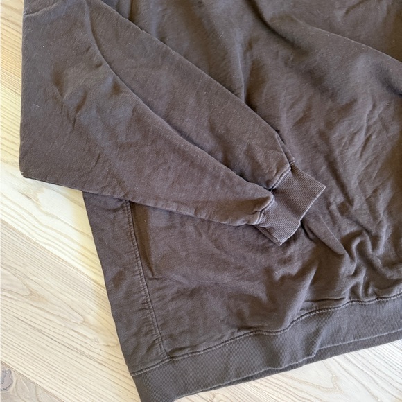 Daily Drills mocha fleece Crewneck Sweater XS/S - Picture 4 of 6